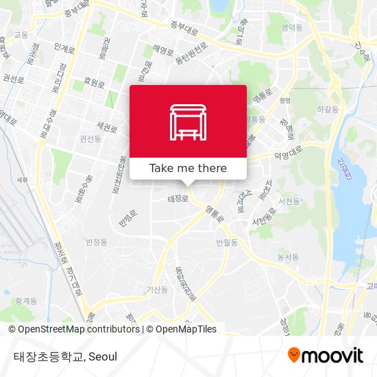 태장초등학교 map