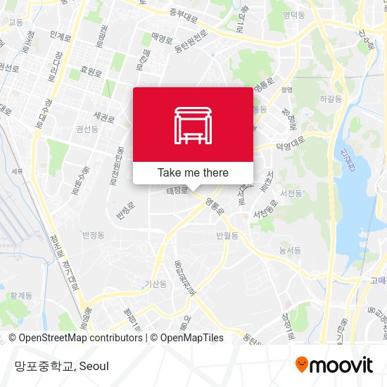 망포중학교 map