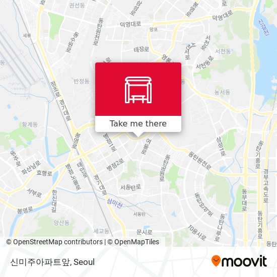 신미주아파트앞 map