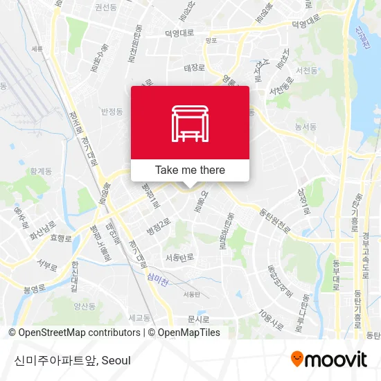 신미주아파트앞 map