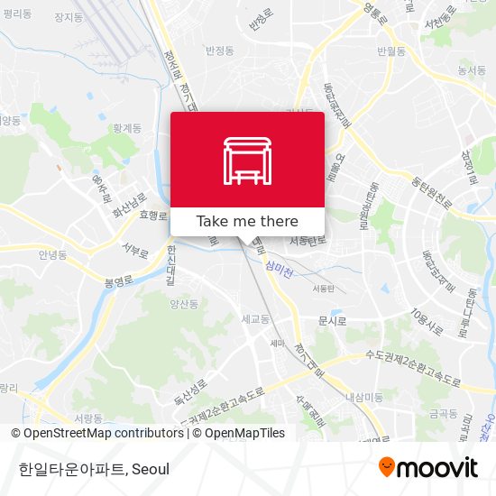 한일타운아파트 map