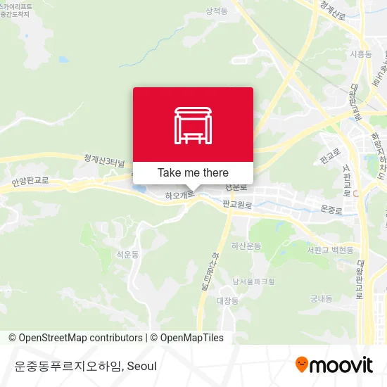 운중동푸르지오하임 map