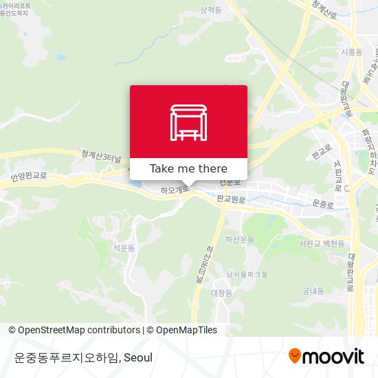 운중동푸르지오하임 map