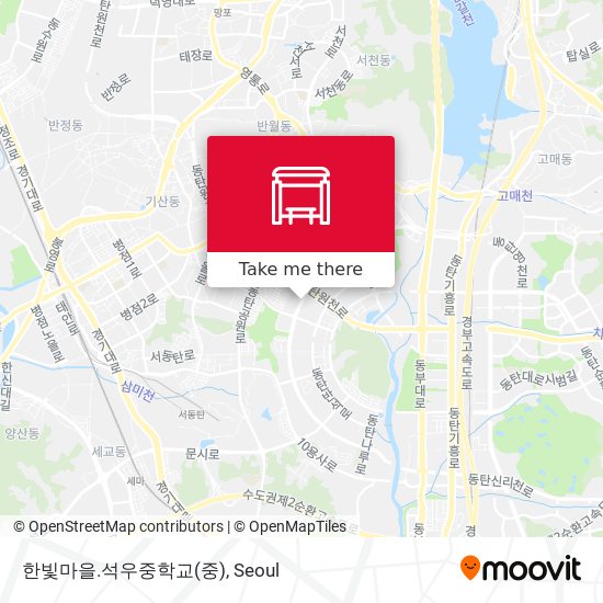 한빛마을.석우중학교 map