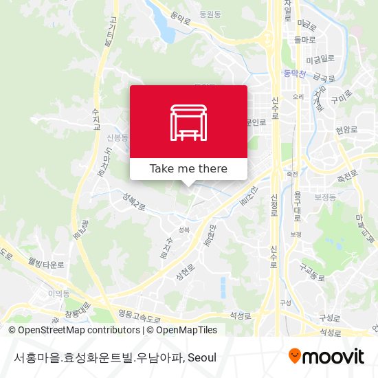 서홍마을.효성화운트빌.우남아파 map