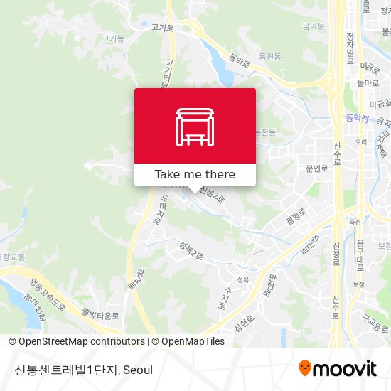 신봉센트레빌1단지 map