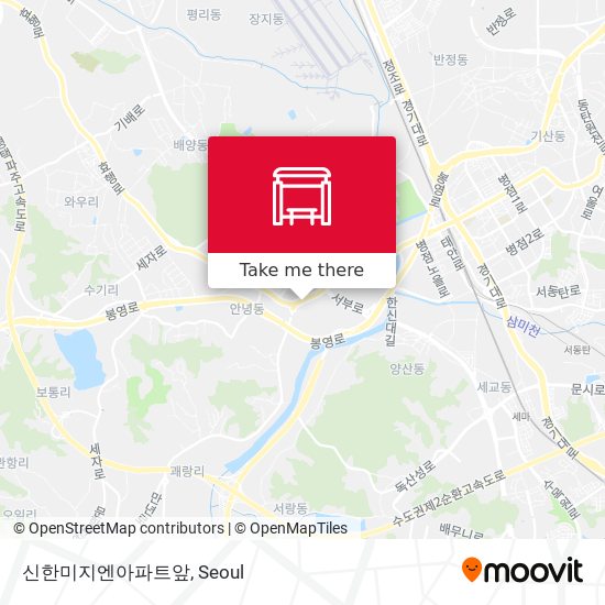 신한미지엔아파트앞 map