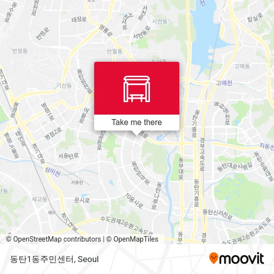 동탄1동주민센터 map
