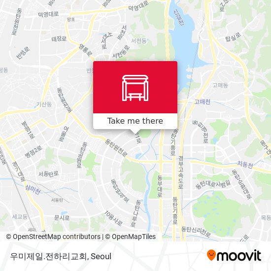 우미제일.전하리교회 map