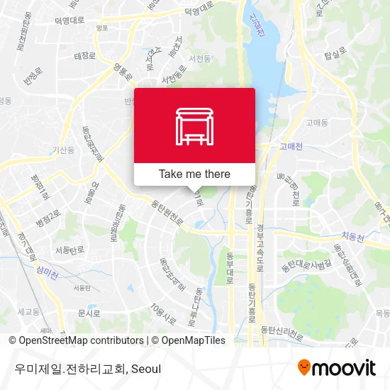 우미제일.전하리교회 map