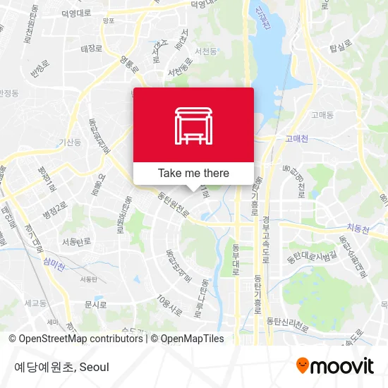 예당예원초 map