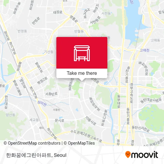 한화꿈에그린아파트 map