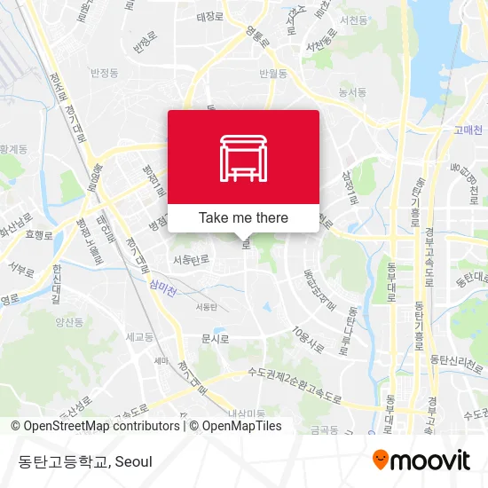 동탄고등학교 map
