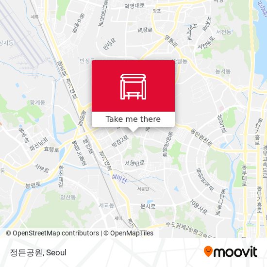 정든공원 map