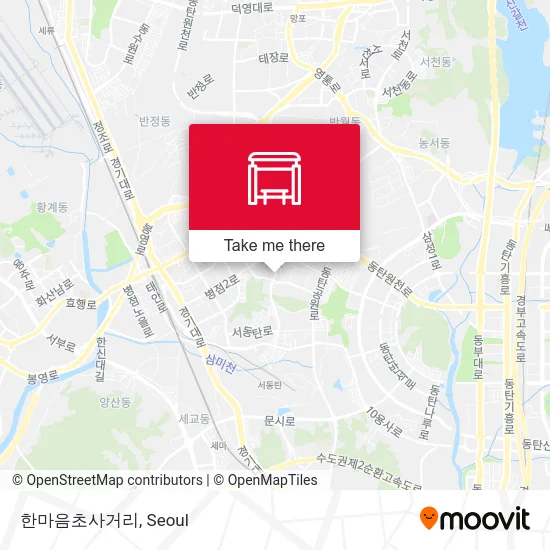 한마음초사거리 map