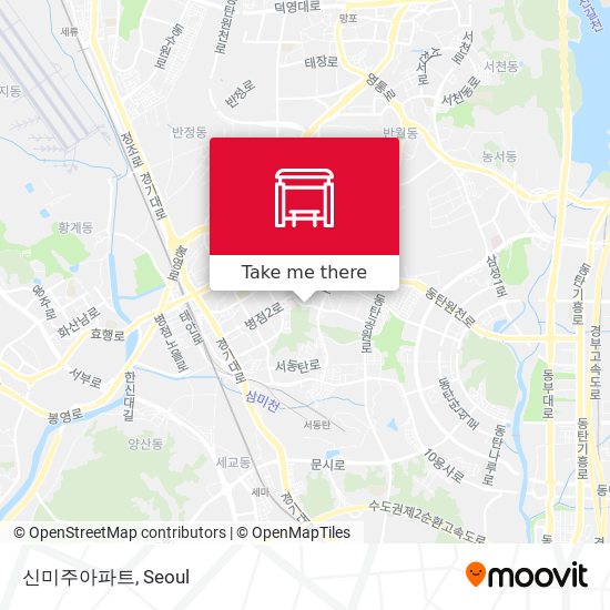 신미주아파트 map
