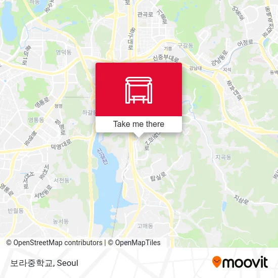 보라중학교 map