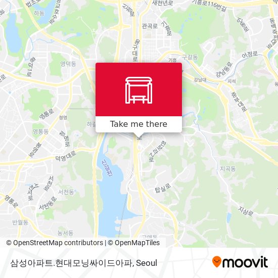 삼성아파트.현대모닝싸이드아파 map