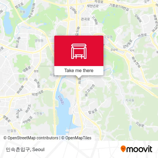 민속촌입구 map
