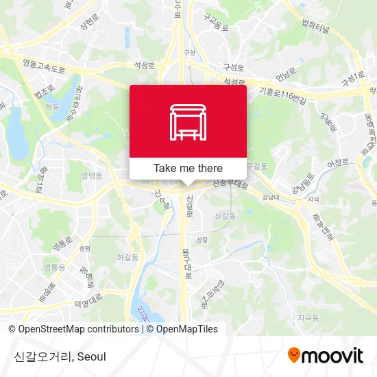 신갈오거리 map