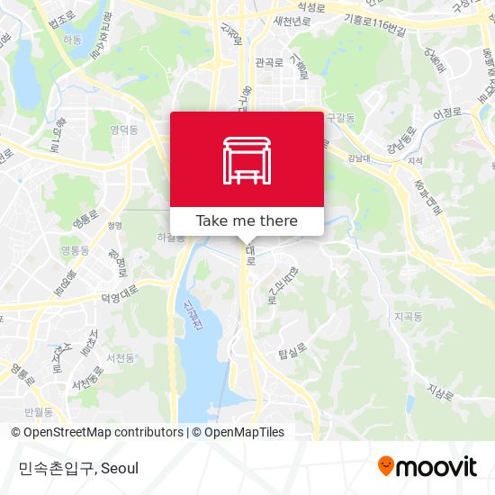 민속촌입구 map