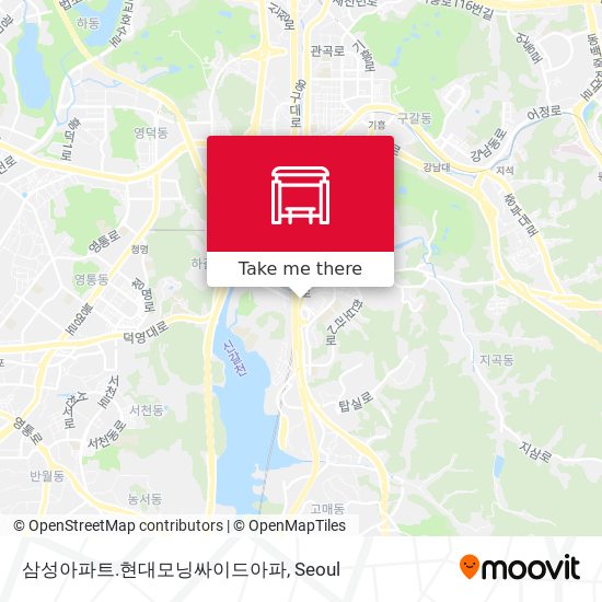 삼성아파트.현대모닝싸이드아파 map