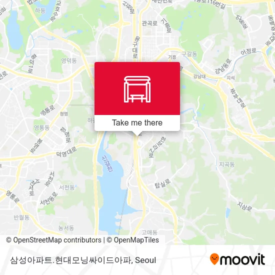 삼성아파트.현대모닝싸이드아파 map