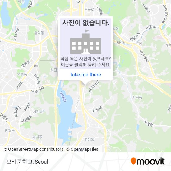 보라중학교 map