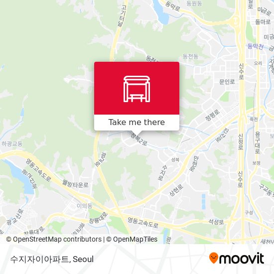 수지자이아파트 map