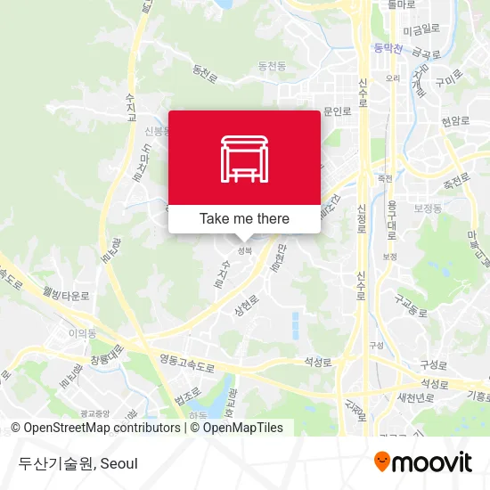 두산기술원 map