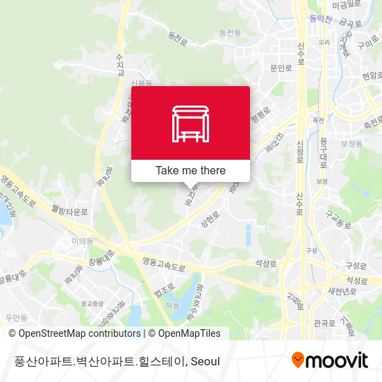 풍산아파트.벽산아파트.힐스테이 map