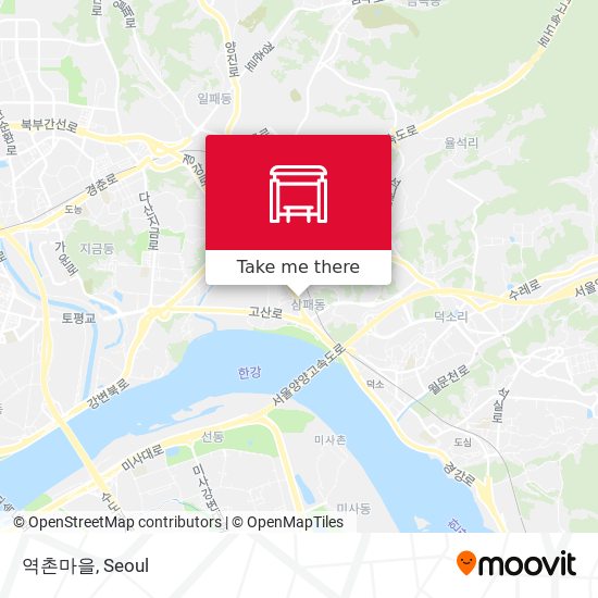 역촌마을 map