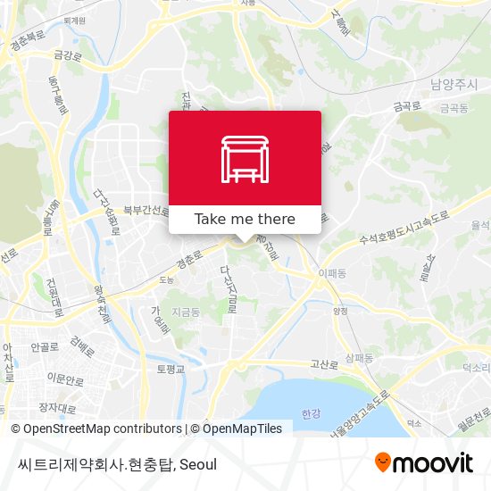 씨트리제약회사.현충탑 map