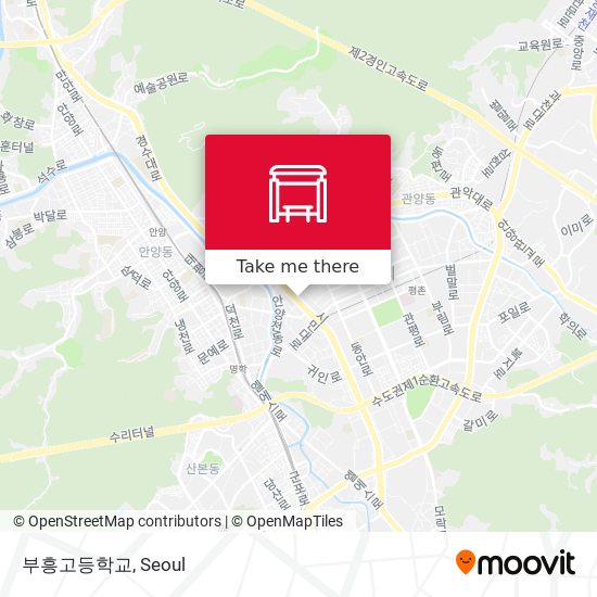 부흥고등학교 map