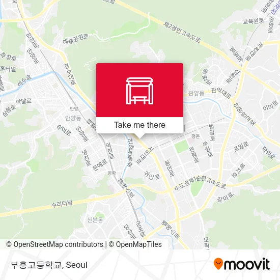 부흥고등학교 map