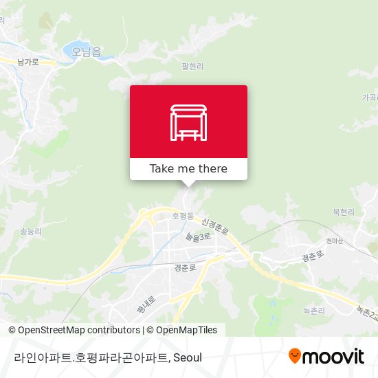 라인아파트.호평파라곤아파트 map