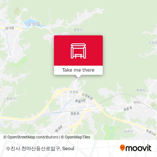 수진사.천마산등산로입구 map