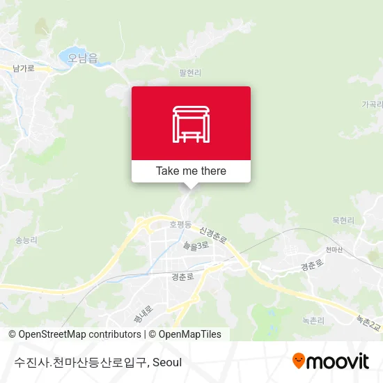 수진사.천마산등산로입구 map