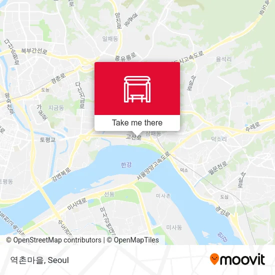 역촌마을 map