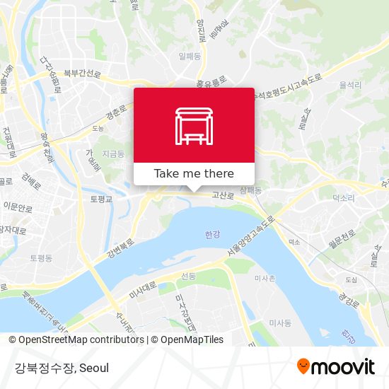 강북정수장 map