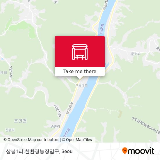 상봉1리.친환경농장입구 map