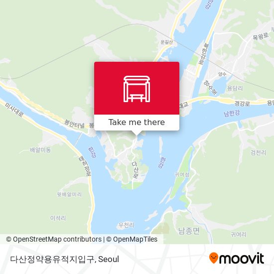 다산정약용유적지입구 map