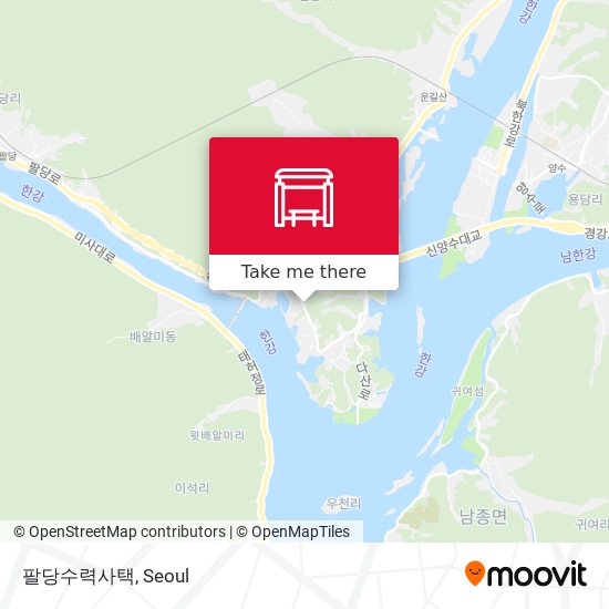 팔당수력사택 map