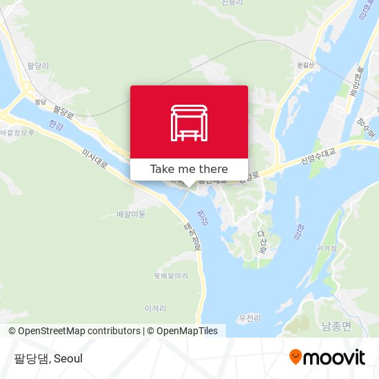 팔당댐 map