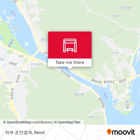 와부.조안경계 map