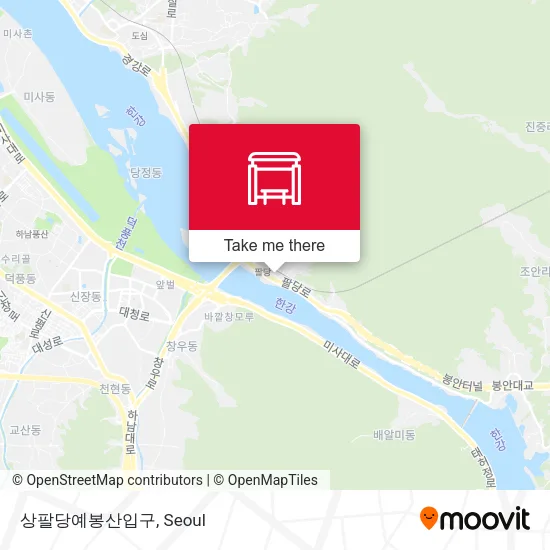 상팔당예봉산입구 map