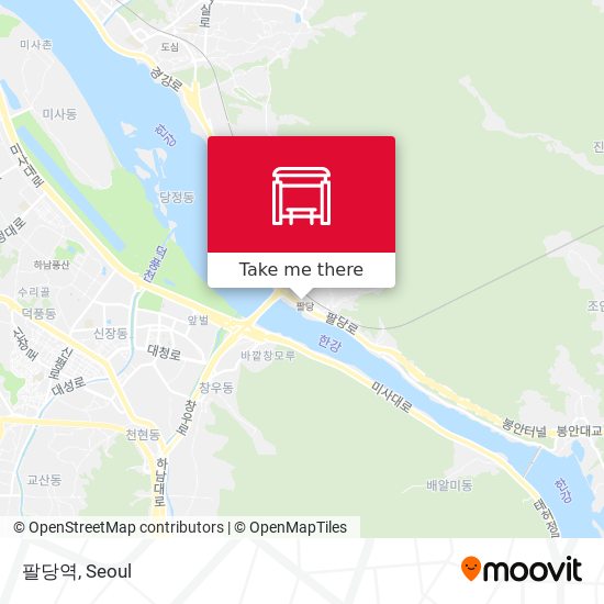 팔당역 map