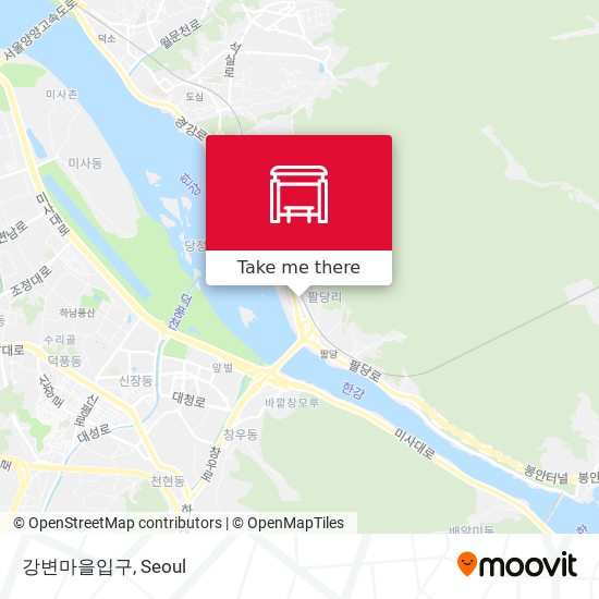 강변마을입구 map