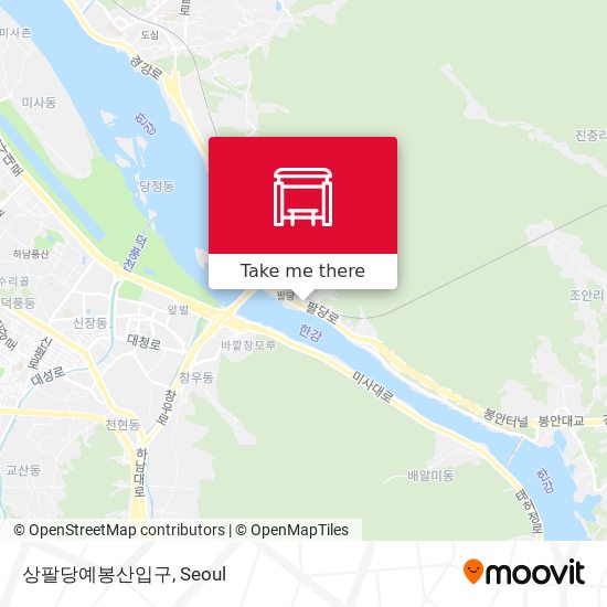 상팔당예봉산입구 map