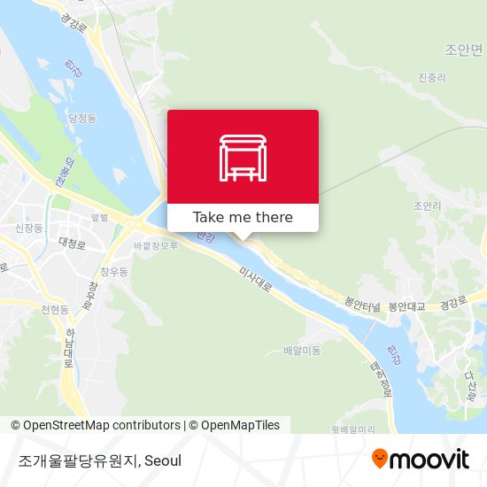 조개울팔당유원지 map